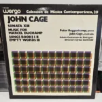John Cage – Sonata XIII / Music For Marcel Duchamp / Songs Books I-II ; Empty Words III