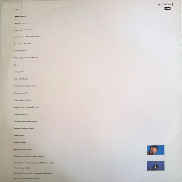 R-5672798-1399552421-3077 Pet Shop Boys – Always On My Mind - Imagen 2